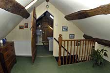 looking from master bedroom through to the bathroom
