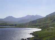 View of Snowdon and the Snowdon Horse shoe from Capel Curig